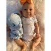 Reborn Baby Doll 20 Pouces 50 cm Nouveau-né bébé réaliste réel Doux au Toucher avec des Cheveux de Dessin à la Main poupée d