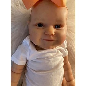 Reborn Baby Doll 20 Pouces 50 cm Nouveau-né bébé réaliste réel Doux au Toucher avec des Cheveux de Dessin à la Main poupée d
