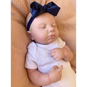 Reborn 20 Pouces 50cm Reborn Toddler Boy Doll Soft Vinyl Silicone Real Life Like Looking Nouveau-né Poupées Aimant Sucette Ca