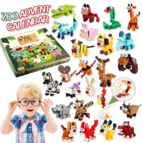 Calendrier De lAvent 2023, 24 Blocs Animaux Éducatif Jouets, Noël Avec Animaux, Vacances De Noël Calendrier Compte à Rebours