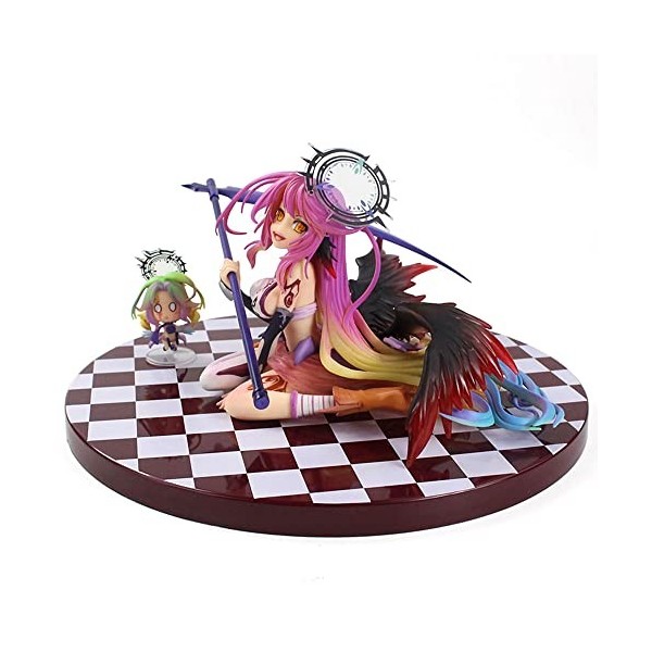 IMMANANT Chiffre danime No Game No Life Zero - Jibril Great War Ver. 1/7 Figurine Ecchi Mignonne Statue de Personnage de Des