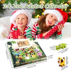 Calendrier De lAvent 2023, 24 Blocs Animaux Éducatif Jouets, Noël Avec Animaux, Vacances De Noël Calendrier Compte à Rebours