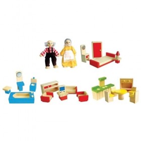 New Classic Toys - 0741 - Maison De Poupée - Maison De Poupée - Papi Et Mamie