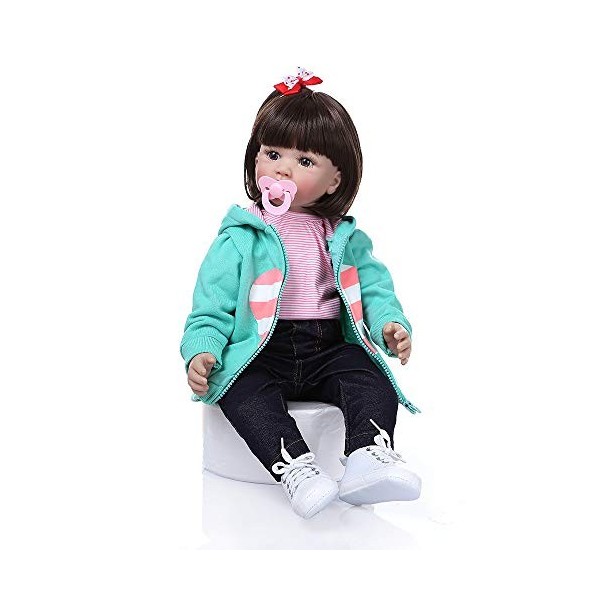 Ensemble De Vêtements De Poupée Bébé Reborn pour Poupées Filles De 57 À 61 Cm, Ensemble De Vêtements 3 Pièces Manteau, Panta