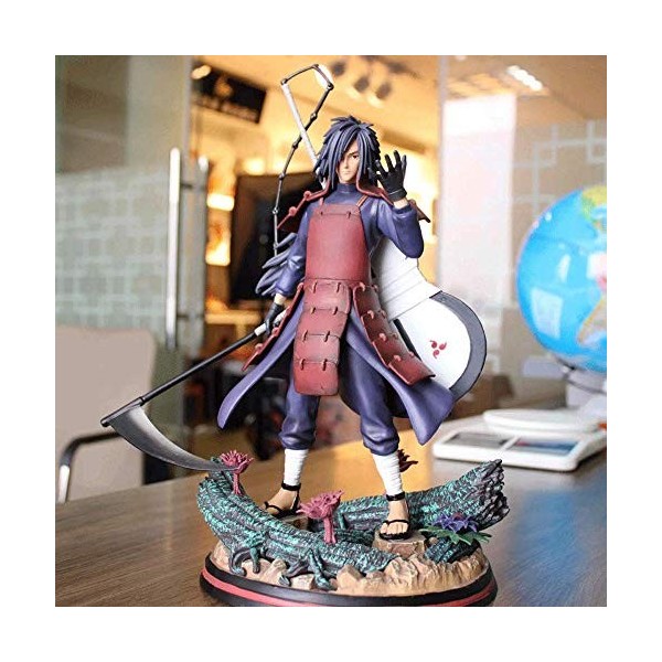 Une Carte dUchiha Madara, modèle Uchiha Madara de 12,5 Pouces, Statue de tête remplaçable modèle de Porte deau Naruto Sasuk