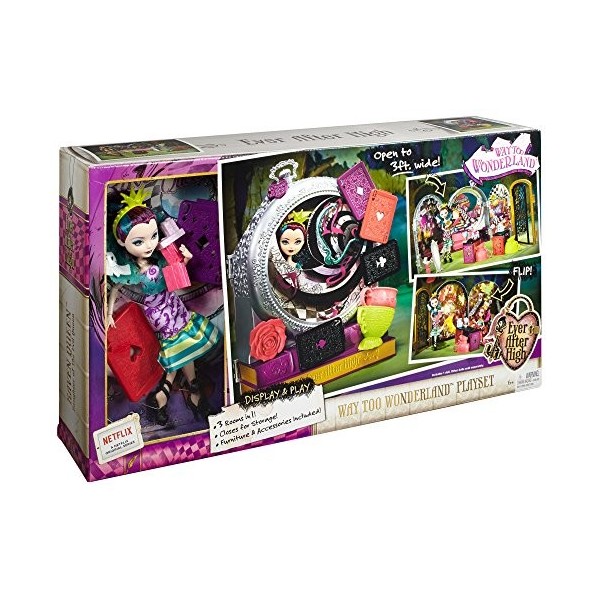 Ever After High Way Too Wonderland High and Raven Queen Playset