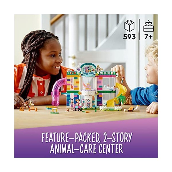 LEGO Friends Pet Day-Care Center 41718 Building Kit. Gift for Kids Aged 7+ Who Love Animal Playsets 593 Pieces 