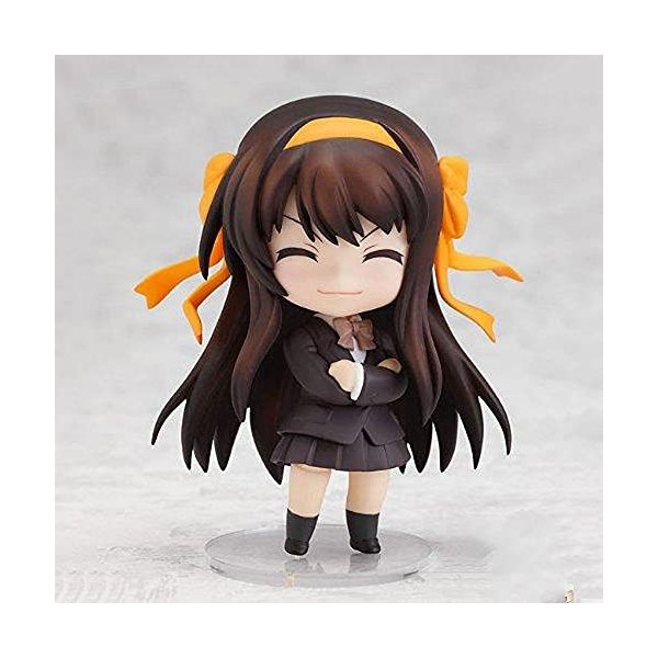 Poupée modèle Suzumiya Haruhi version Q, posture debout, lhéroïne du roman lumineux "Série Haruhi Suzumiya", longue ligne dr