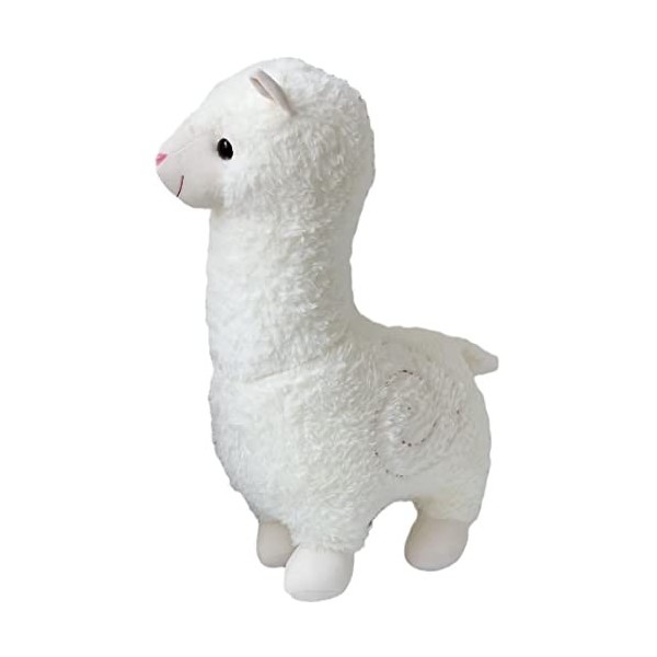 Oreiller en peluche dalpaga aux cheveux bouclés,jouet en peluche dalpaga câlin,poupée en peluche douce,poupée doreiller de