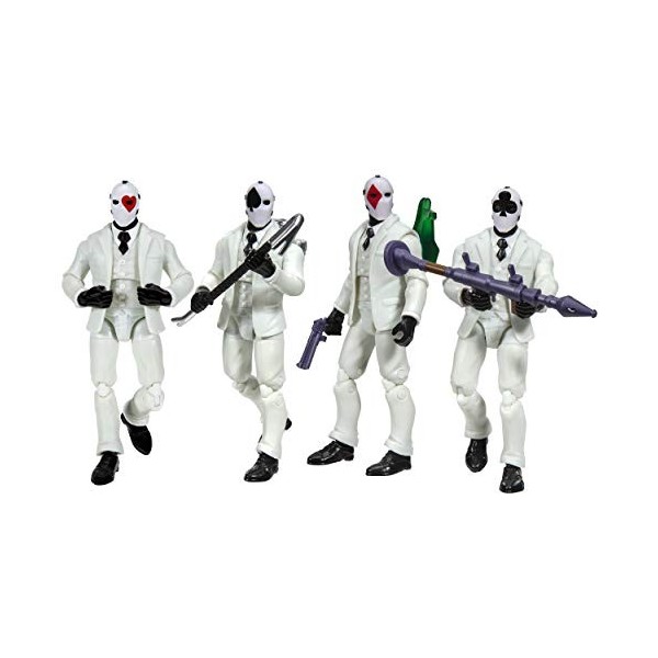 MELARQT Fortnite Squad Mode 4 Lot de figurines – Highstakes