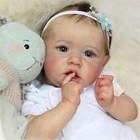Baby Dolls Reborn Baby Doll Soft Silicone Réaliste Réaliste Reborn Baby Qui a lair réel New Born Dolls Toddler Xmas Gift for