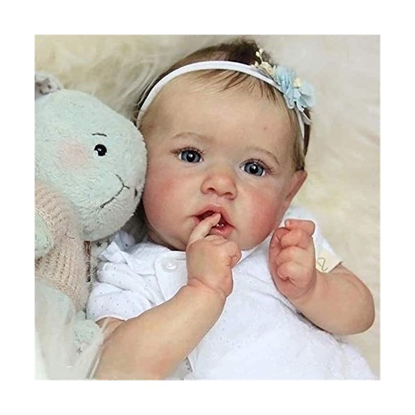 Baby Dolls Reborn Baby Doll Soft Silicone Réaliste Réaliste Reborn Baby Qui a lair réel New Born Dolls Toddler Xmas Gift for
