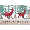 Paysage de Noël Calendrier de lavent Bois 40x22 - 2 Modèles