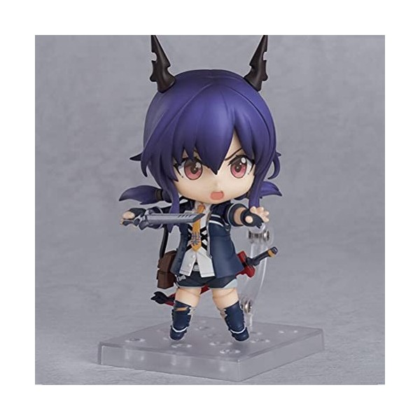 YLJXXY Q Version Arknights Figure, 3,9 Pouces Chen Modèle de caractères, Multiples Accessoires incluses Peut déplacer Une po