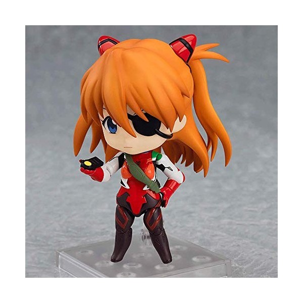 EASSL Figurine Asuka Langley Soryu, 3,9 Pouces, en PVC, poupée Statique, Longs Cheveux blonds, vêtue dun Costume de Combat R