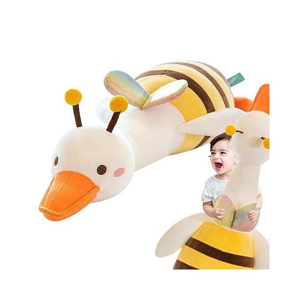 XINXI Jouet Canard Abeille - Peluche Canard Mignon avec Aile dabeille,Cadeau Adorable en Peluche Non Irritant pour Salon, Ch