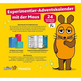 FRANZIS Experimentier-Adventskalender mit der Maus | 24 Experimente zum Staunen, Lachen und Rätseln | Ab 7 Jahren