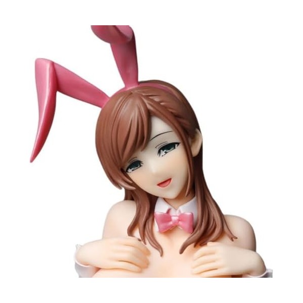 HeRfst Figura de Anime Ecchi - Minako Sanada Bunny Ver. Figura 1/4 Completa Figuras de Acción Ropa Amovible Coleccionables de