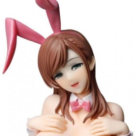 HeRfst Figura de Anime Ecchi - Minako Sanada Bunny Ver. Figura 1/4 Completa Figuras de Acción Ropa Amovible Coleccionables de
