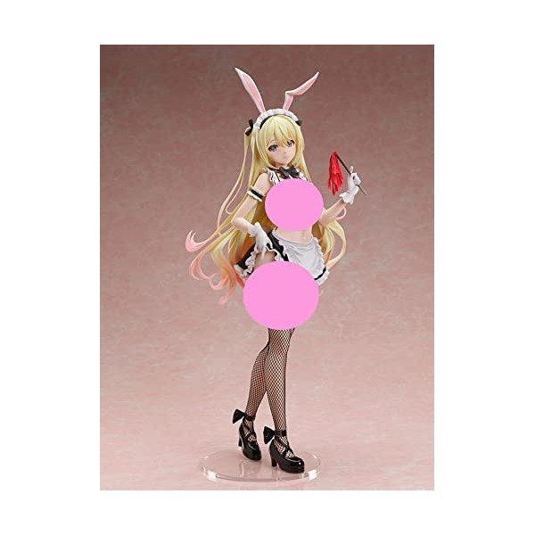 PINNKL 45CM 1/4 Figure Collection Hentai Figure Anime Maid Bunny Ver. Modèle de Jouet en boîte exposé Blonde Lingerie Femme d