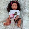 Poupées Réalistes pour Bébé Fille Reborn en Silicone Souple Et Vinyle Lesté, Ensemble Cadeau Lesté 22 Pouces, Poupée Mignonne