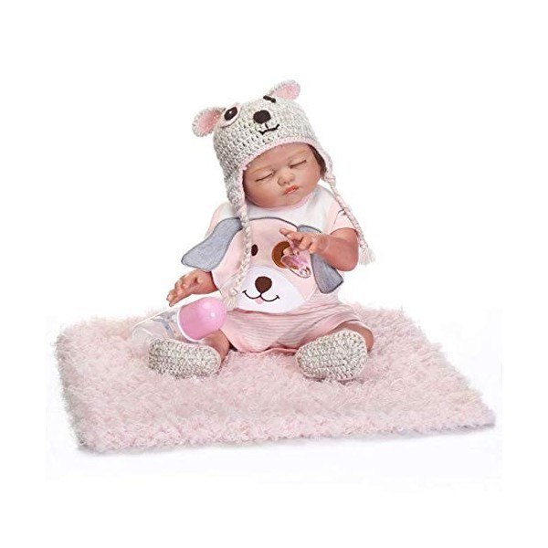 20 Pouces 50 Cm Poupée Reborn Bébé Jumeau Fille/Garçon en Silicone Souple Corps Terne Nouveau-Né Bébé Poupées Enfants Cadeaux
