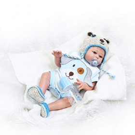 Reborn Doll Boy 50 Cm 20 Pouces Réaliste Garçons Dormants Poupées De Vrais Bébés Les Nouveau-Nés Ressemblent De Vrais Tout-Pe