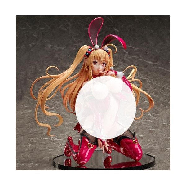 RoMuka Chiffre danime Caroline Yuri Bunny Ver. 1/4 Figurine complète Modèle de personnage danime Gros seins Poitrine souple