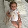 HLILY Reborn Baby Dolls, Poupée de Bébé de Simulation de Fille Mignonne Faite À La Main, Poupée de Bébé Nouveau-Né Réaliste, 