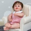 50CM Reborn Baby Toddler Doll Mignon Fille Souriante 20 Pouces Réaliste À La Main Bébés Reborn Doux Silicone Vinyle Nouveau-N