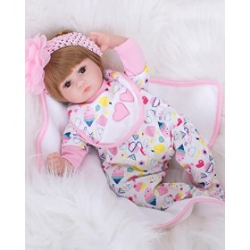 YNB 43 CM Réaliste Bébé Reborn Poupées Mignon Nouveau-Né Reborn Bébé Fille Accompagner Jouets Enfants Partenaire De Croissanc