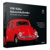 FRANZIS 55255-VW Coccinelle Calendrier de lAvent Rouge, kit de modèle réduit en métal à léchelle 1:43, Module sonore et Liv