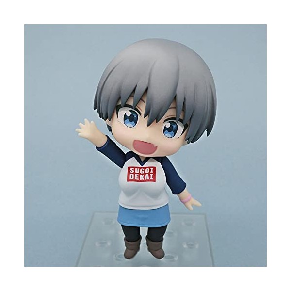 EASSL Poupée Mobile Nendoroid Uzaki Hana, du Uzaki Veut Jouer !, matériau PVC de 3,9 Pouces de Haut, y Compris la Base et Les