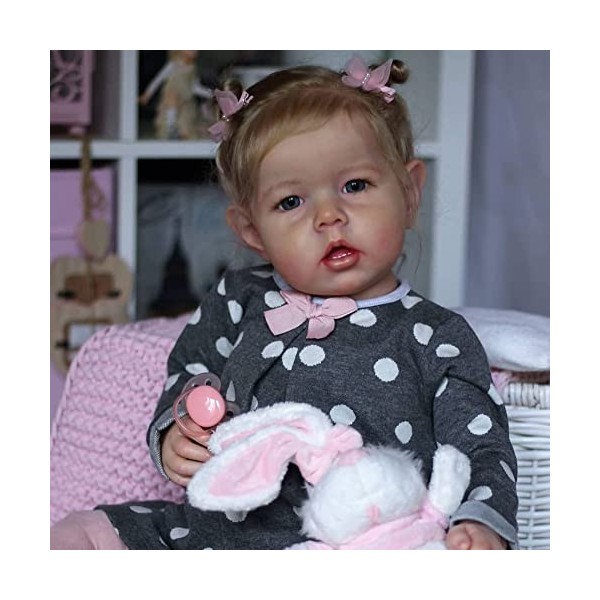 HLILY Reborn Baby Dolls, Nouveau-Né Baby Doll Silicone Real Life Baby Dolls, Reborn Baby Toddler, Jouets Réalistes DAnnivers