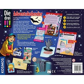 Kosmos 630577 Die drei !!! Adventskalender 2021, Entdecke das Geheimnis hinter den Film-Kulissen, löse spannende Rätsel, mit 