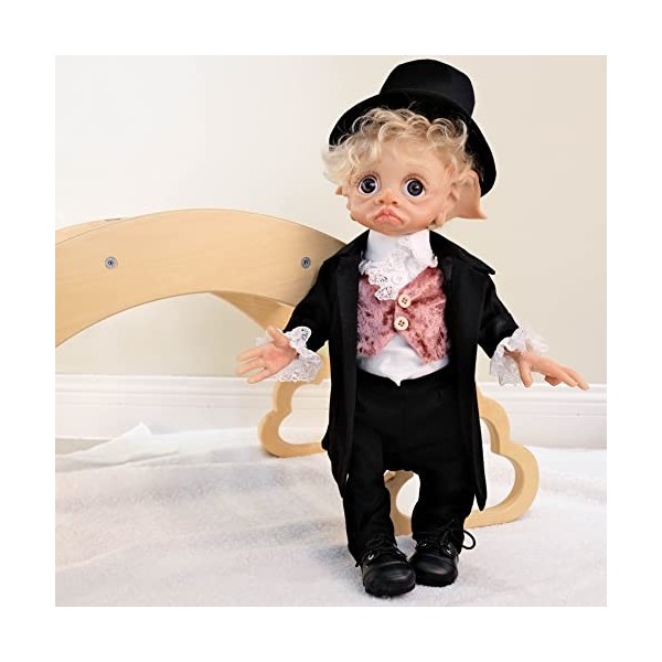 Reborn Baby Dolls Elfe 17 Pouces 40 Cm Réaliste Fantaisie Conte De Fées Bébés Poupées Réalistes Qui Ressemblent À De Vrais Po