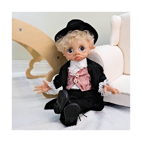 Reborn Baby Dolls Elfe 17 Pouces 40 Cm Réaliste Fantaisie Conte De Fées Bébés Poupées Réalistes Qui Ressemblent À De Vrais Po