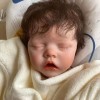 Reborn Baby Dolls Garçon 18 Pouces Poupée Nouveau-Né Réaliste Qui Ressemble À De Vraies Poupées en Silicone Souple en Vinyle 