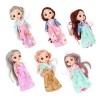 ibasenice 18 Pièces Jouets pour Filles Mini Poupées Fée Jouet Poupée Jouets DHabillage Bébé Poupées Vêtements Figurines dac