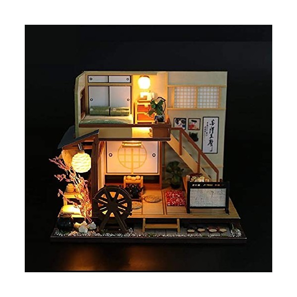 Bricolage Maison De Poupée en Bois Cottage Architecture Créative Assemblage De Maison De Poupée Japonaise Envoyer Garçon Peti