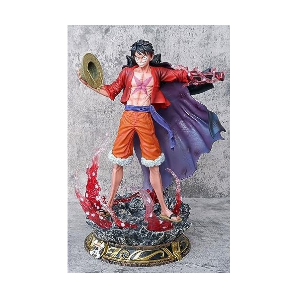 KAMFX Figurine dune Seule pièce Luffy Tête remplaçable Chiffre danime Modèle de Figurine daction Statue en PVC de Dessin a