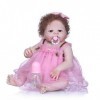 HAMIMI Reborn Baby Dolls Corps en Silicone Souple 57cm 22inch Poupée de Renaissance Réaliste Faite à La Main pour 3-10 Cadeau