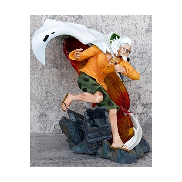 DJUNA One Piece - Silvers Rayleigh Figure, Figurine Jouet, PVC Figurine Statues Décoration Collectibles Jouet Animations Pers