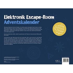 FRANZIS 67154 Calendrier de lAvent électronique Escape Room 24 jours de plaisir électronique sans soudure, avec livre dacco