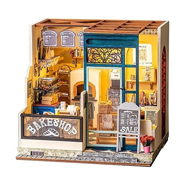 Kit de maison de poupées miniatures à monter soi-même, kit miniature avec meubles, maison miniature en bois 3D, mini maison à