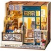 Kit de maison de poupées miniatures à monter soi-même, kit miniature avec meubles, maison miniature en bois 3D, mini maison à