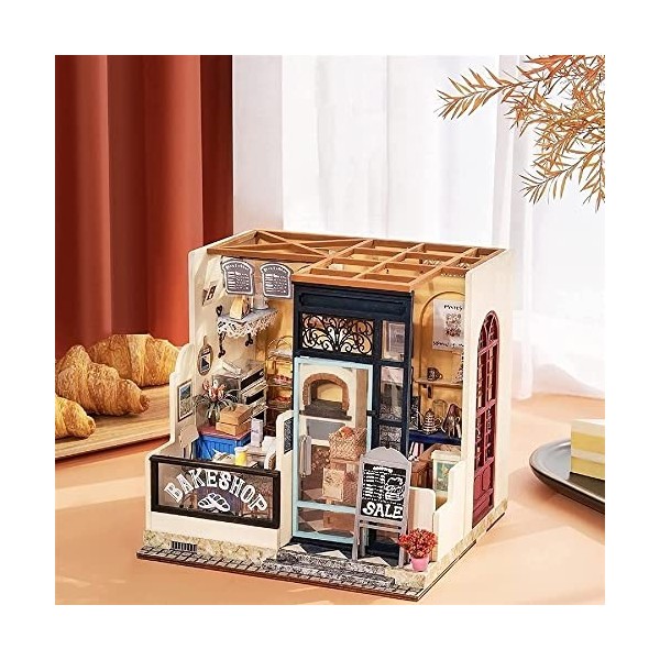 Kit de maison de poupées miniatures à monter soi-même, kit miniature avec meubles, maison miniature en bois 3D, mini maison à