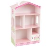 KidKraft Bibliothèque Enfant Maison de Poupée en Bois, Étagère à Livres 3 Niveaux, Meuble de Rangement, Meubles de Chambre d