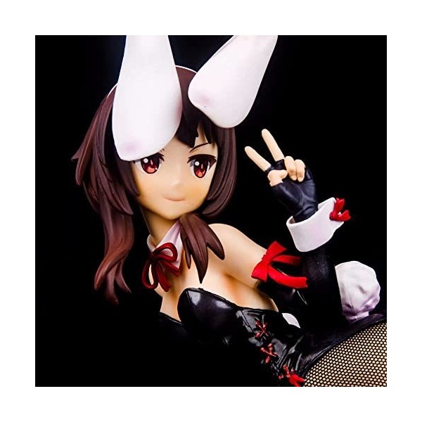 RAKUFY Figurine ECCHI - Lapin Megumin Ver. - 1/4 - Figurine complète - Modèle en PVC - Poupée de Collection de Personnages an