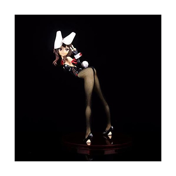 RAKUFY Figurine ECCHI - Lapin Megumin Ver. - 1/4 - Figurine complète - Modèle en PVC - Poupée de Collection de Personnages an